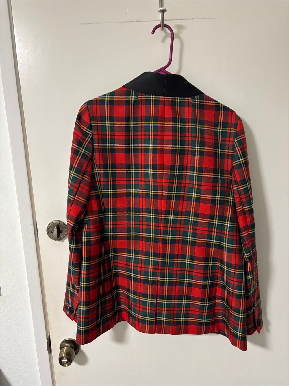 J crew - Red Plaid Women’s Blazer - Picture 4 of 5